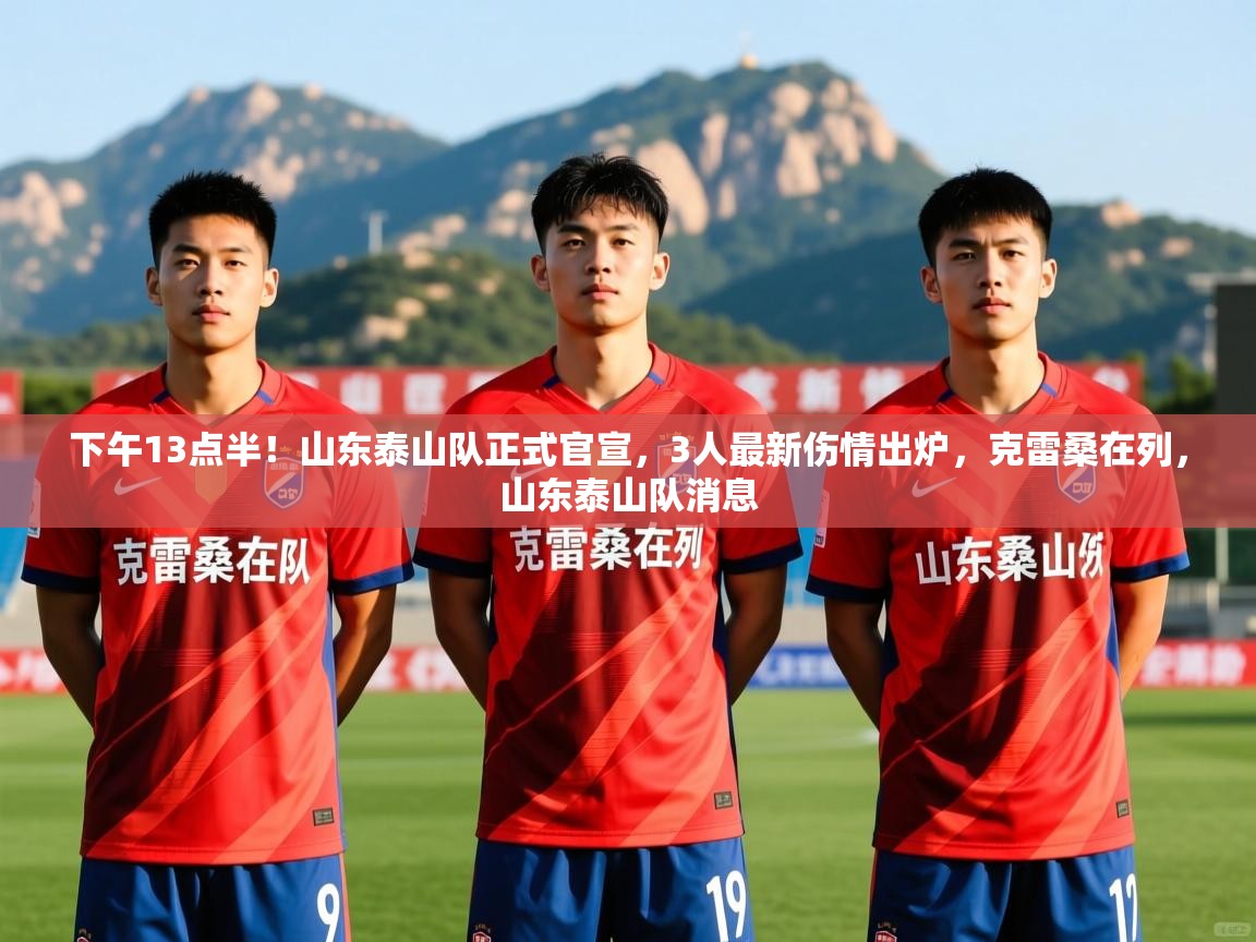 2025米兰体育下午13点半!山东泰山队正式官宣,3人最新伤情出炉,克雷桑在列,山东泰山队消息 第3张